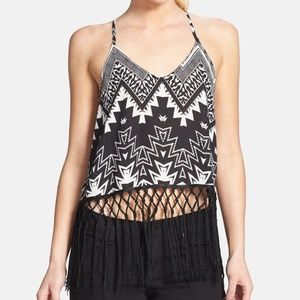 ASTR the Label Fringe Hem Racerback Tank